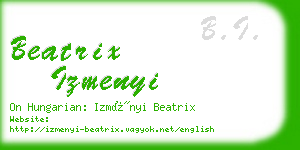 beatrix izmenyi business card